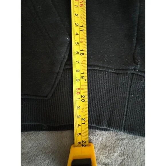 Black Hurley pullover Hoodie Kids Medium Kangaroo pocket - Picture 5 of 8